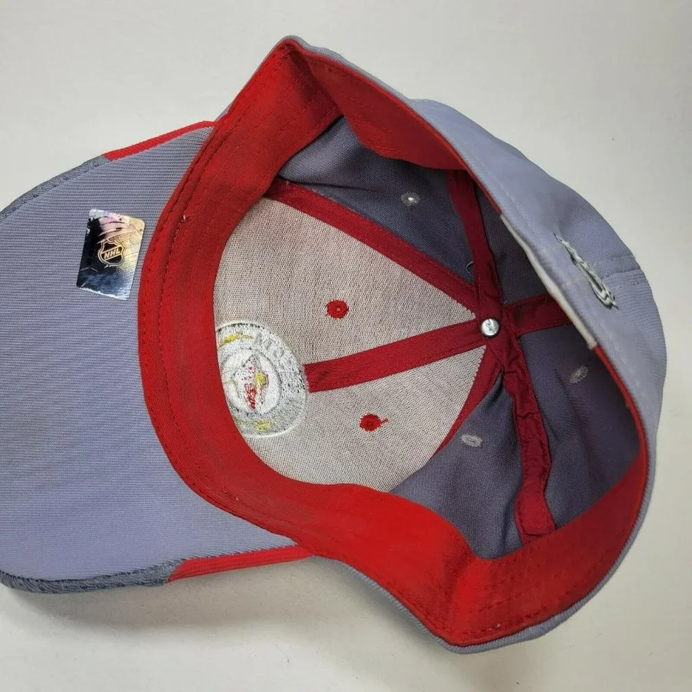 Reebok Faceoff Minnesota Wild Flex Fitted Hat L/XL Gray Red